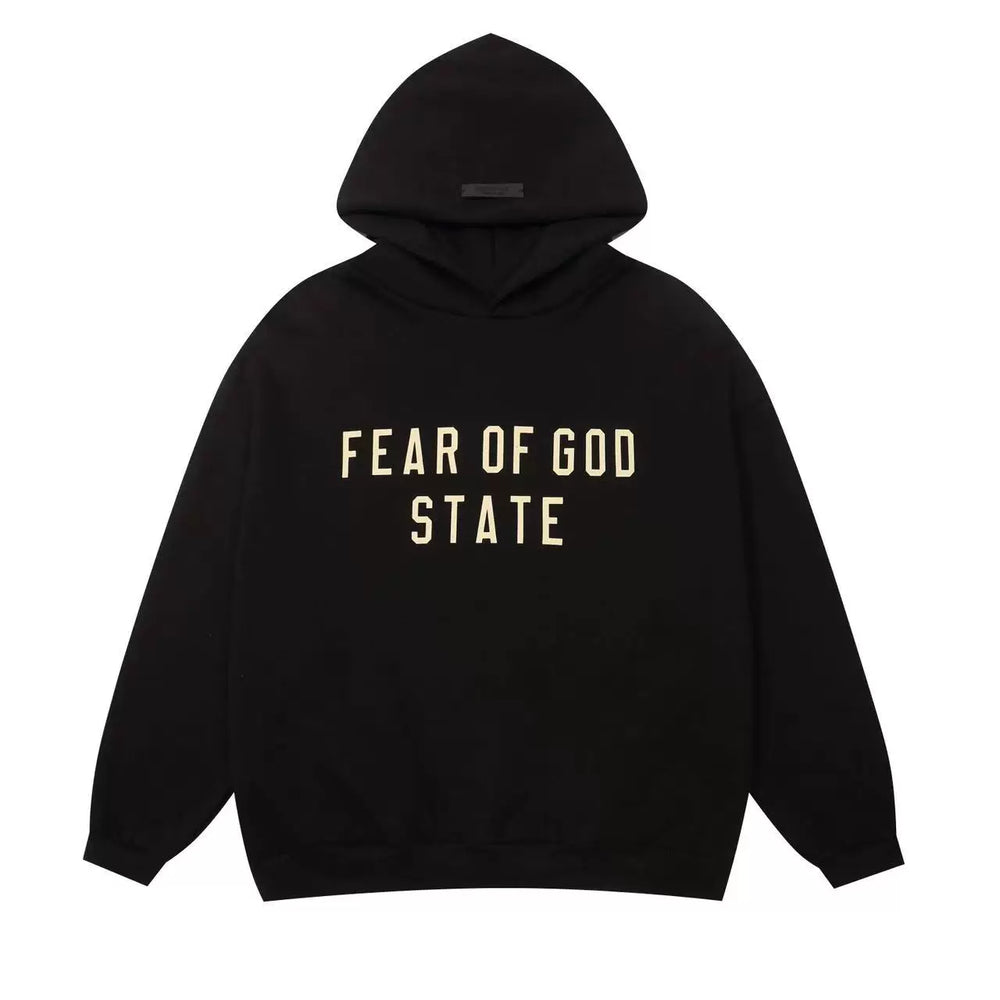 Fear of God Mainline State Pullover Hoodie – Black / Cream