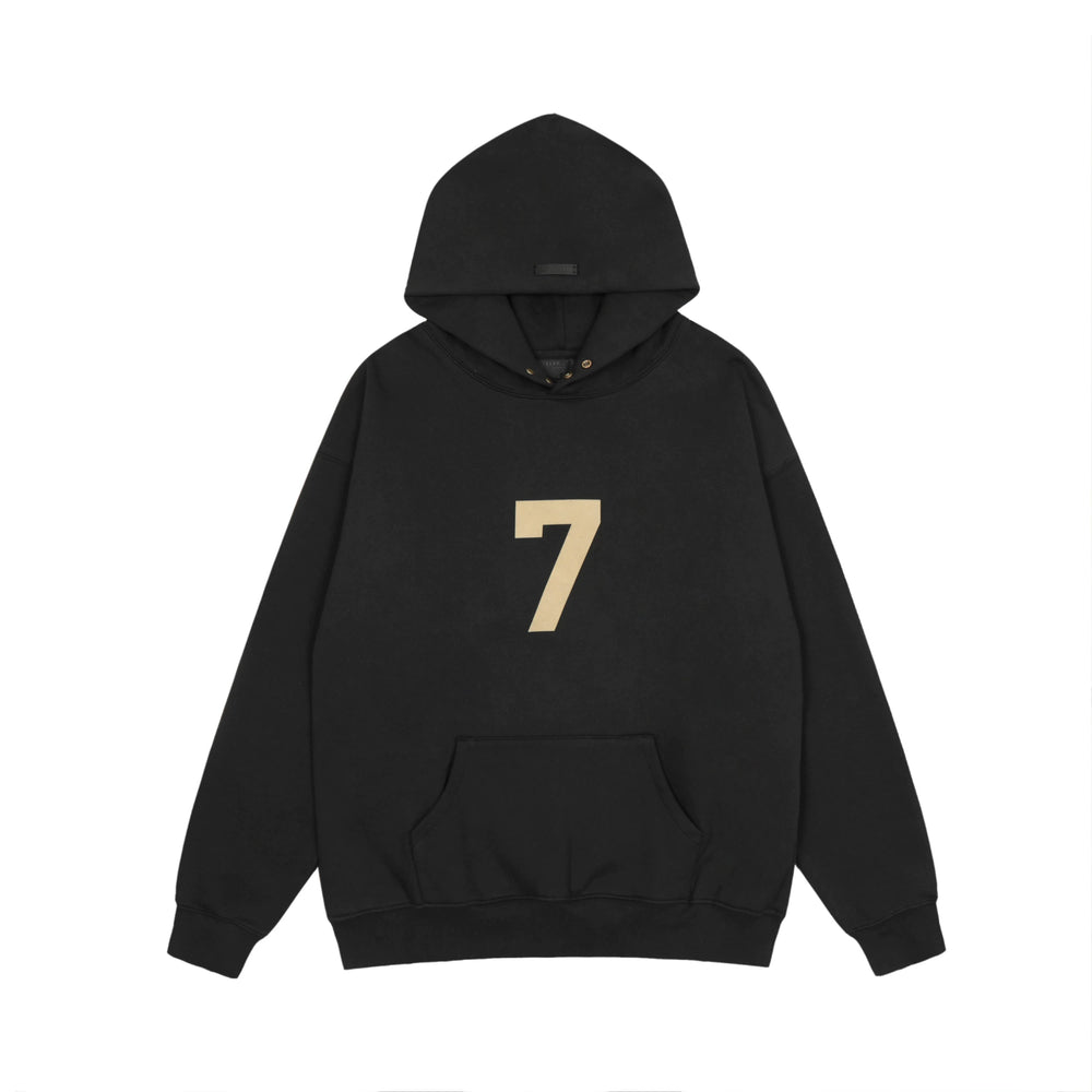 Fear of God Mainline 7th Collection Logo Pullover Hoodie – Black / Cream