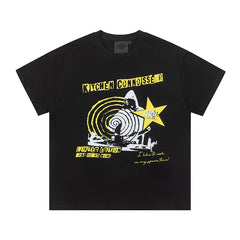 Syna World Kitchen Connoisseur DJ Graphic Oversized Tee (Black / Yellow / White)