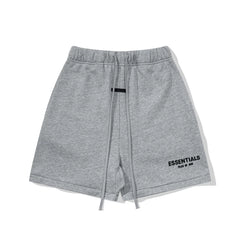 Essentials Fear of God Fleece Shorts – Heather Grey / Black