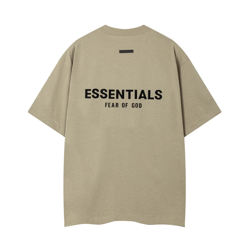 Essentials Fear of God Short-Sleeve T-Shirt – Khaki / Black