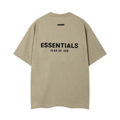 Essentials Fear of God Short-Sleeve T-Shirt – Khaki / Black