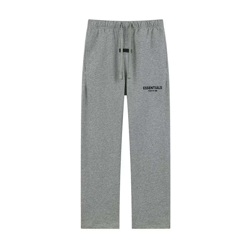 Fear of God Essentials Open-Bottom Sweatpants – Dark Heather Grey