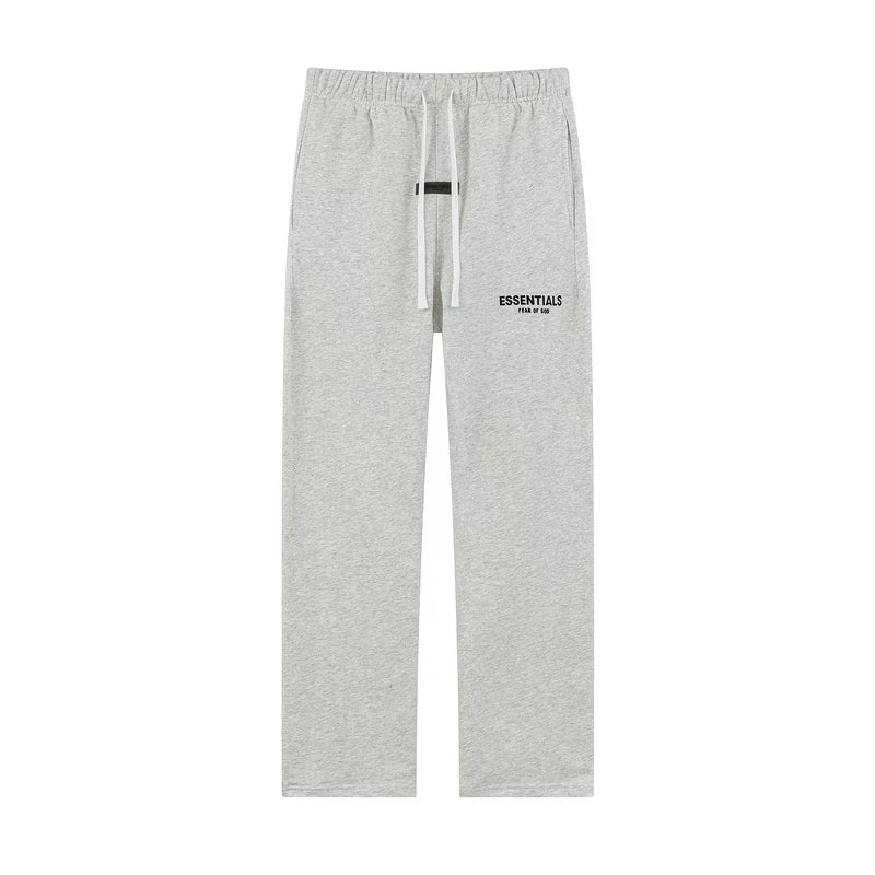 Essentials Fear of God Straight-Leg Fleece Sweatpants – Light Heather Grey