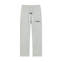 Essentials Fear of God Straight-Leg Fleece Sweatpants – Light Heather Grey