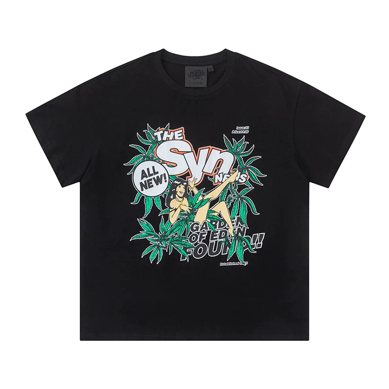Syna World Tropical Graphic T-Shirt Black