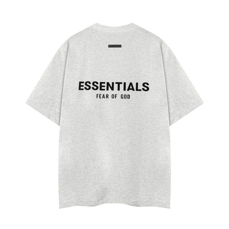 Essentials Fear of God Short-Sleeve T-Shirt – Light Grey / Black