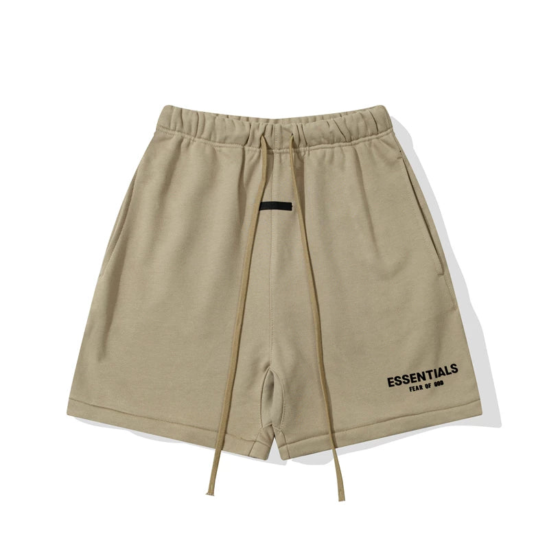Essentials Fear of God Fleece Shorts – Khaki / Black