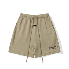 Essentials Fear of God Fleece Shorts – Khaki / Black