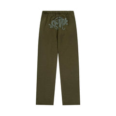 Syna World Graphic Fleece Sweatpants (Olive Green / Dark Grey)