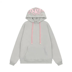 Syna World Hood Graphic Pullover Hoodie (Grey)